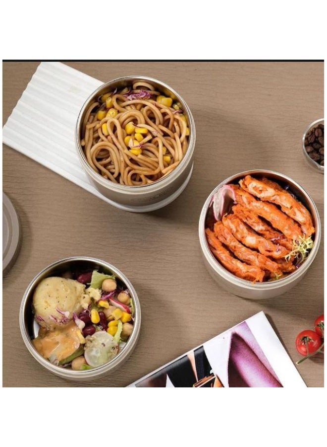 طقم علب غداء حرارية، 4 علب مع حقيبة وحافظة حرارية - Image 2